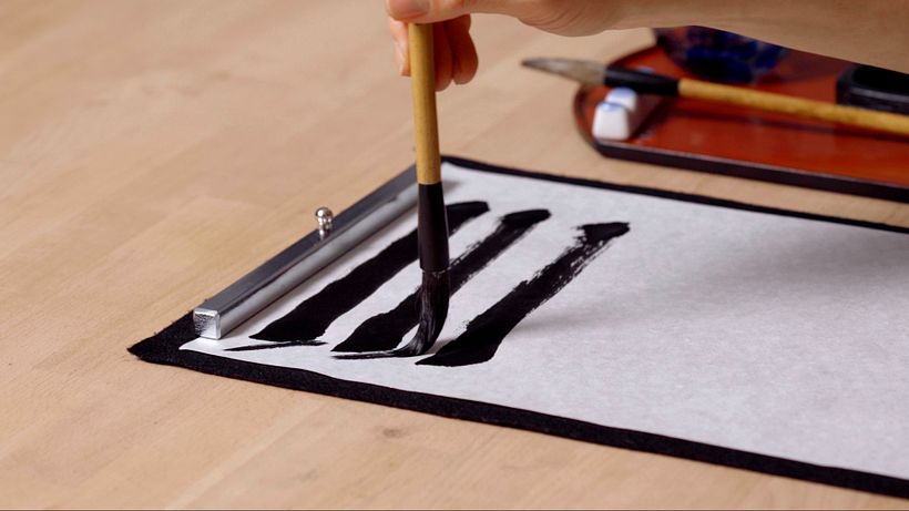 Mark the ends of your lines to check the angle
