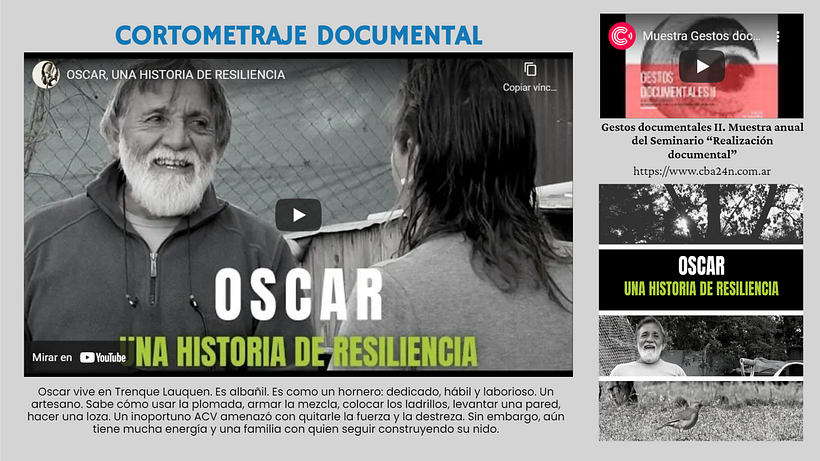 OSCAR, UNA HISTORIA DE RESILIENCIA
