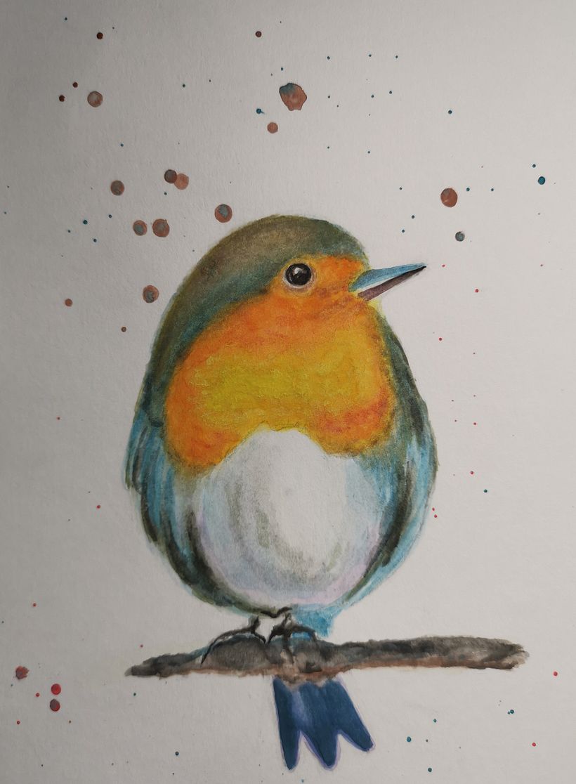 My project in Artistic Watercolor Techniques for Illustrating Birds course 2