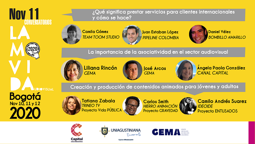 Flyer invitados LA MOVIDA 2020 por Canal Capital