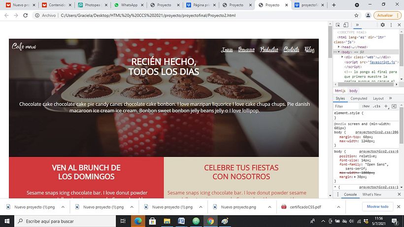 Mi Proyecto del curso: Introducción al Desarrollo Web Responsive con HTML y CSS 2