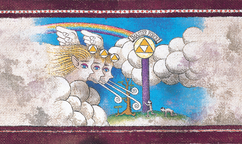 Las Diosas de Oro creando la Trifuerza.