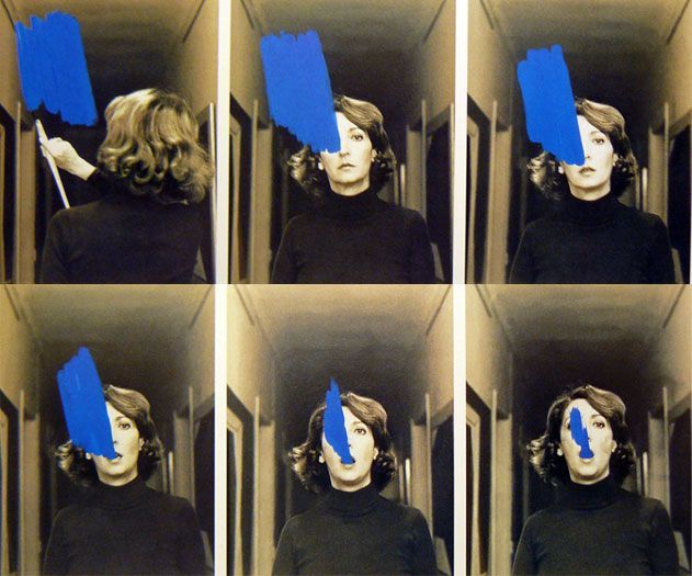 'Estudo para um enriquecimento interior', Helena Almeida (1977). WikiArt.org.