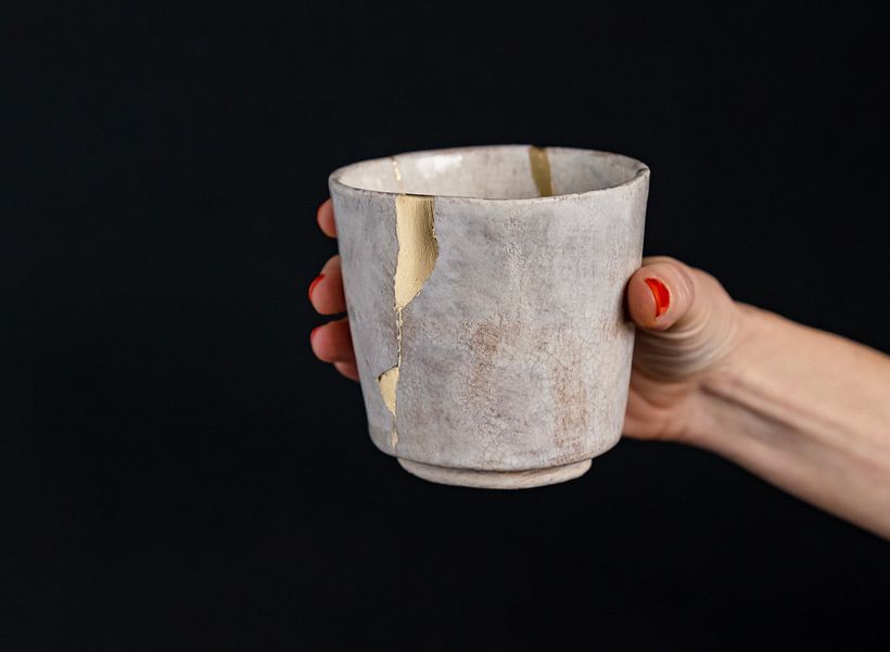 Kintsugi means “gold carpentry".