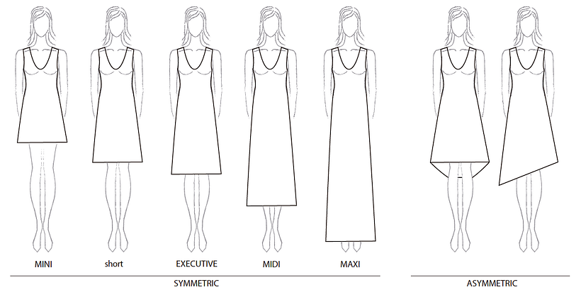 Hemline types