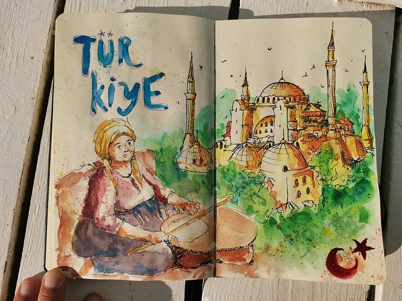 My project in Artistic Watercolor Sketching: Dare to Express Your Ideas course 1