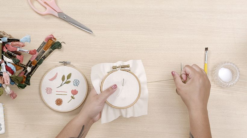 Embroidery Tutorial: 3 Basic Freestyle Embroidery Techniques 7