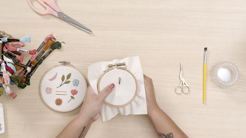 Embroidery Tutorial: 3 Basic Freestyle Embroidery Techniques 8