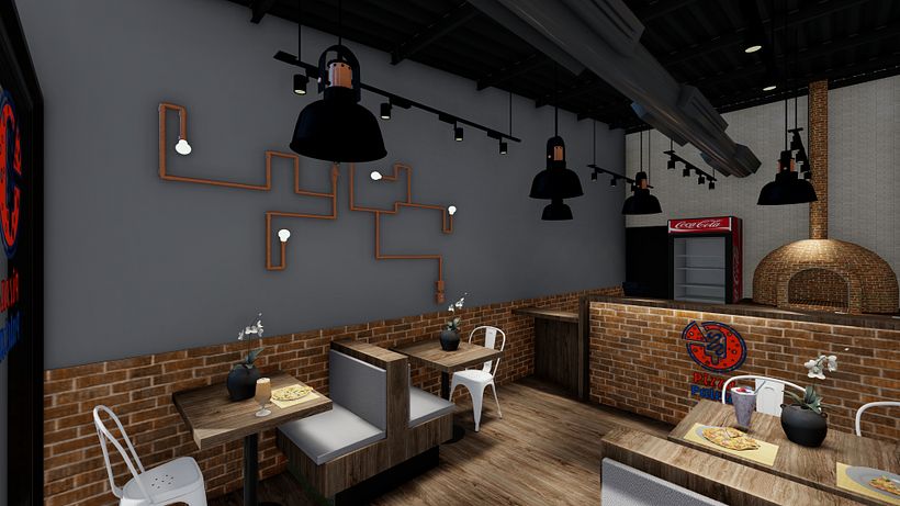 Pizza Paleta - Arquitectura interior