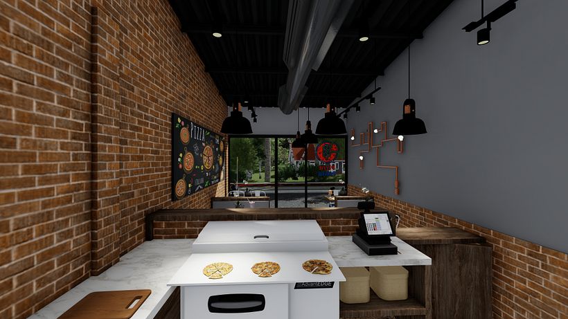 Pizza Paleta - Arquitectura interior