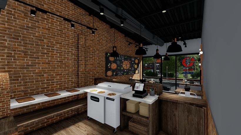 Pizza Paleta - Arquitectura interior