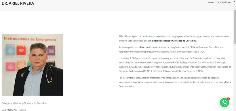 Sitio Web: centrocirugialaparoscopica.com 3