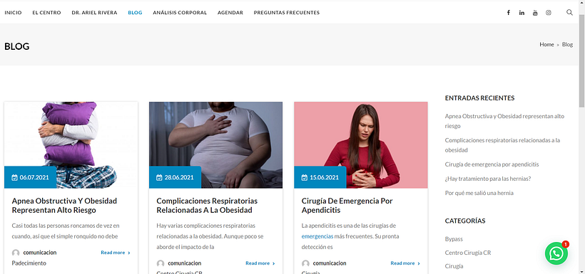 Sitio Web: centrocirugialaparoscopica.com 4