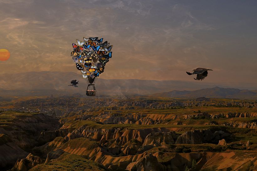 My project in Magical Photomontage in Photoshop: Creating Visual Metaphors course 3