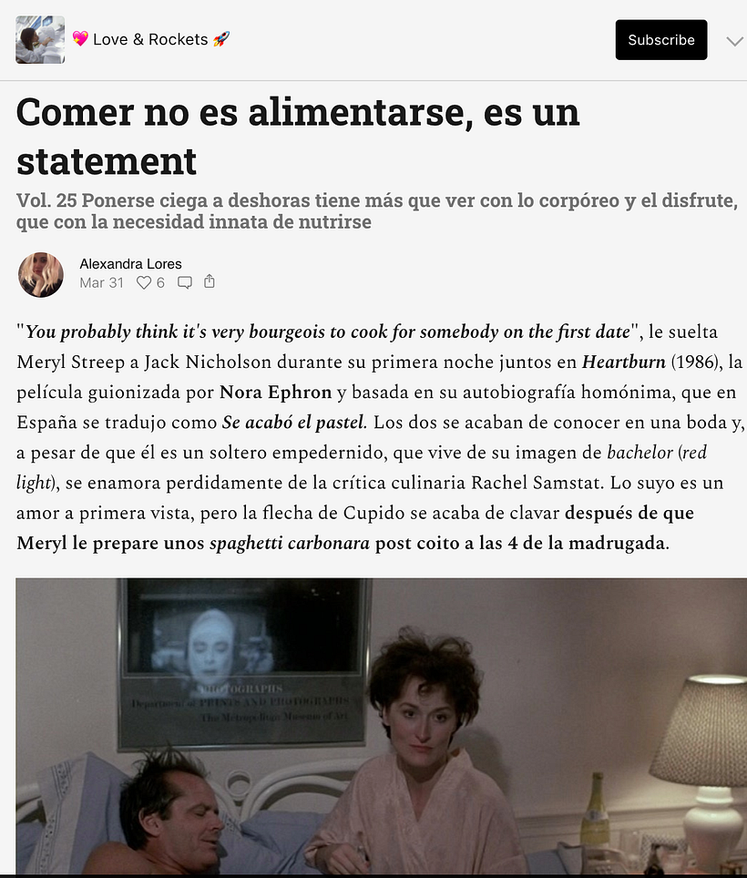 Love and Rockets, de Alexandra Lores