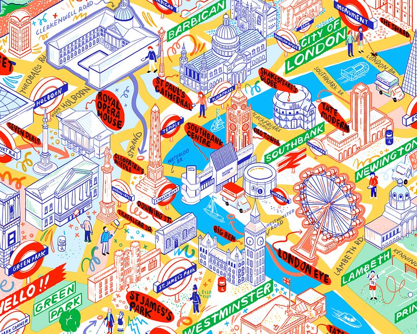 My project in Isometric Map Illustration: Capture a City's Vibrancy course 12
