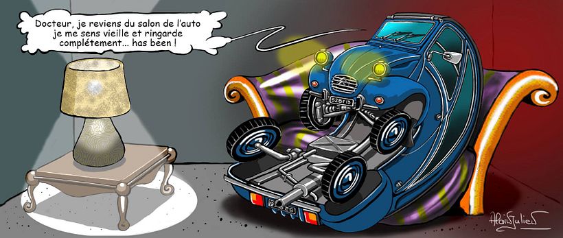 Série de dessin qui raconte la vie d'un divan chez "un Psy psychopathe" 