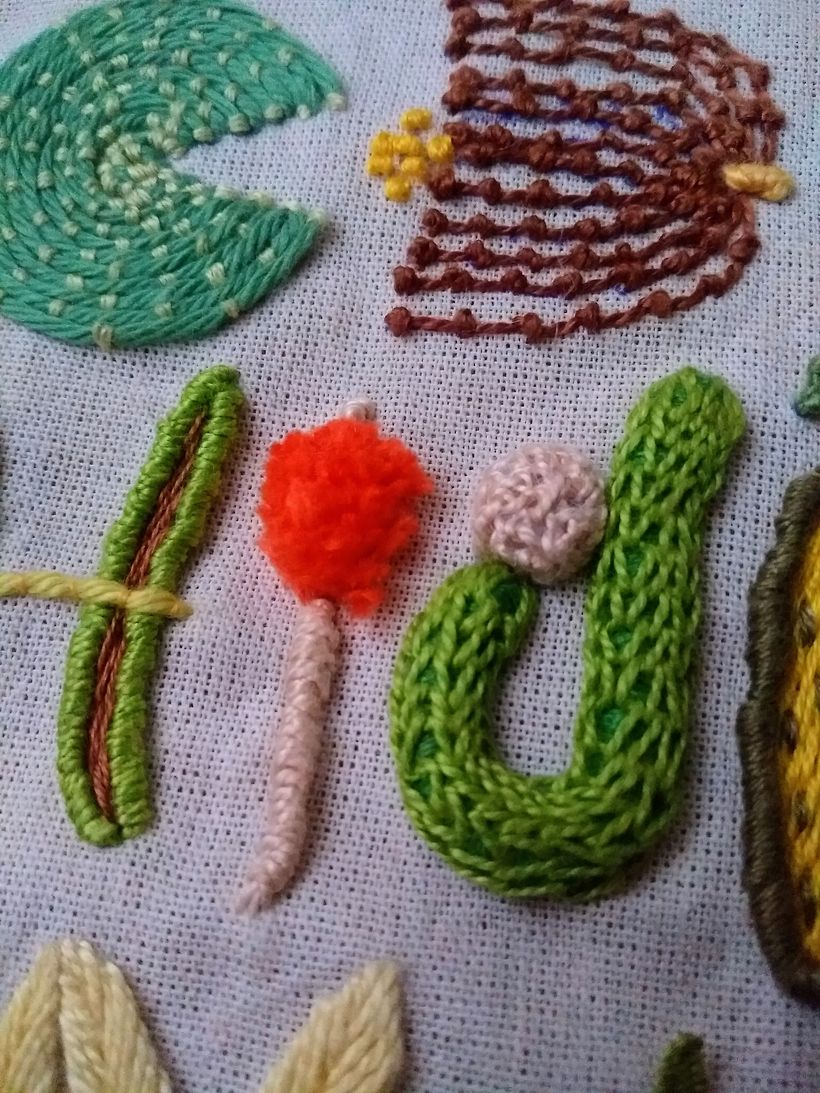 Mi Proyecto del curso: Introducción al bordado en relieve 7