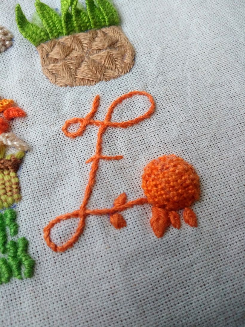 Mi Proyecto del curso: Introducción al bordado en relieve 9