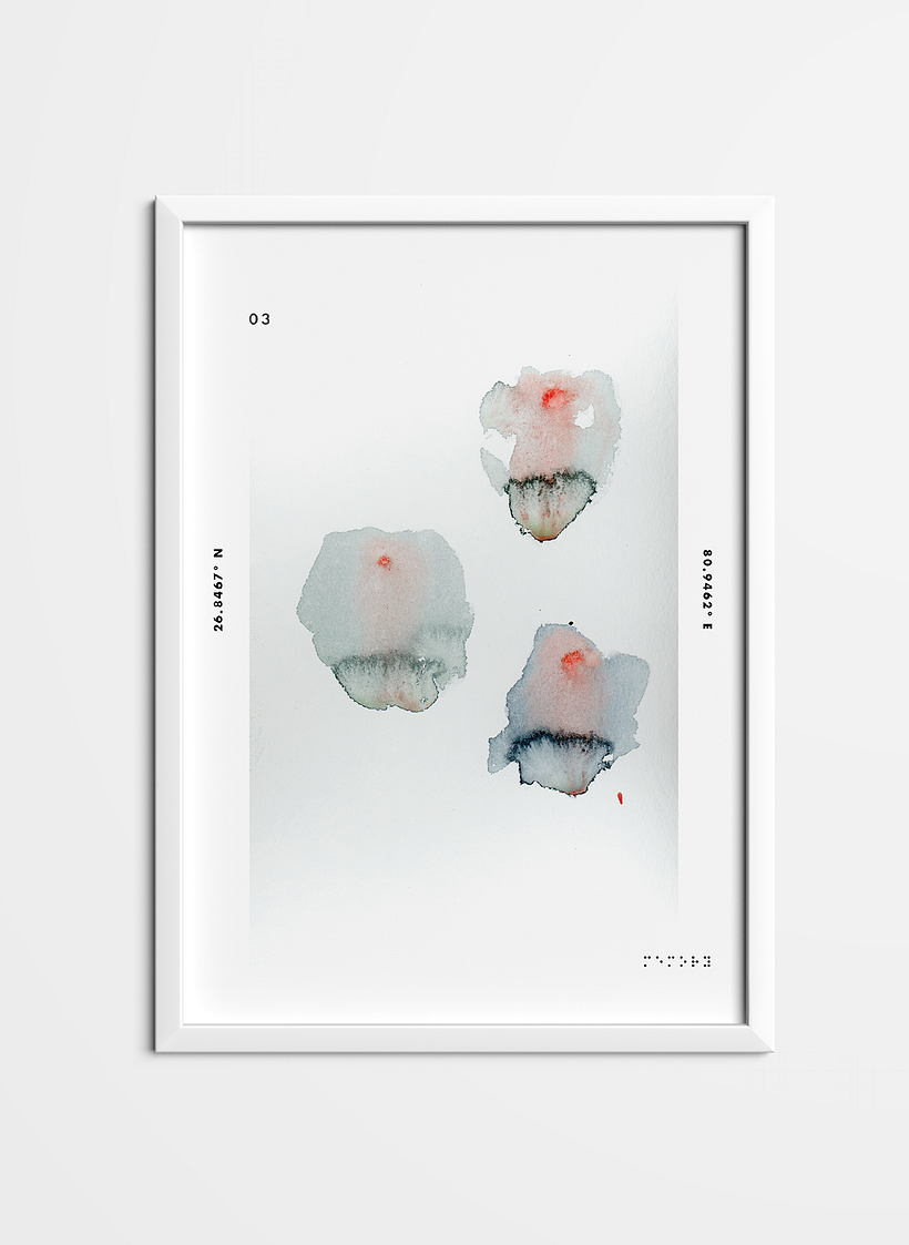"Memory" Poster, 2017. Original watercolor painting + typographic composition.