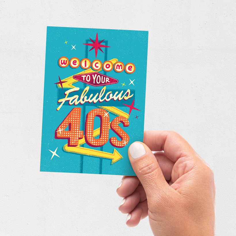 Fabulous 40s Greeting Card Design 1
