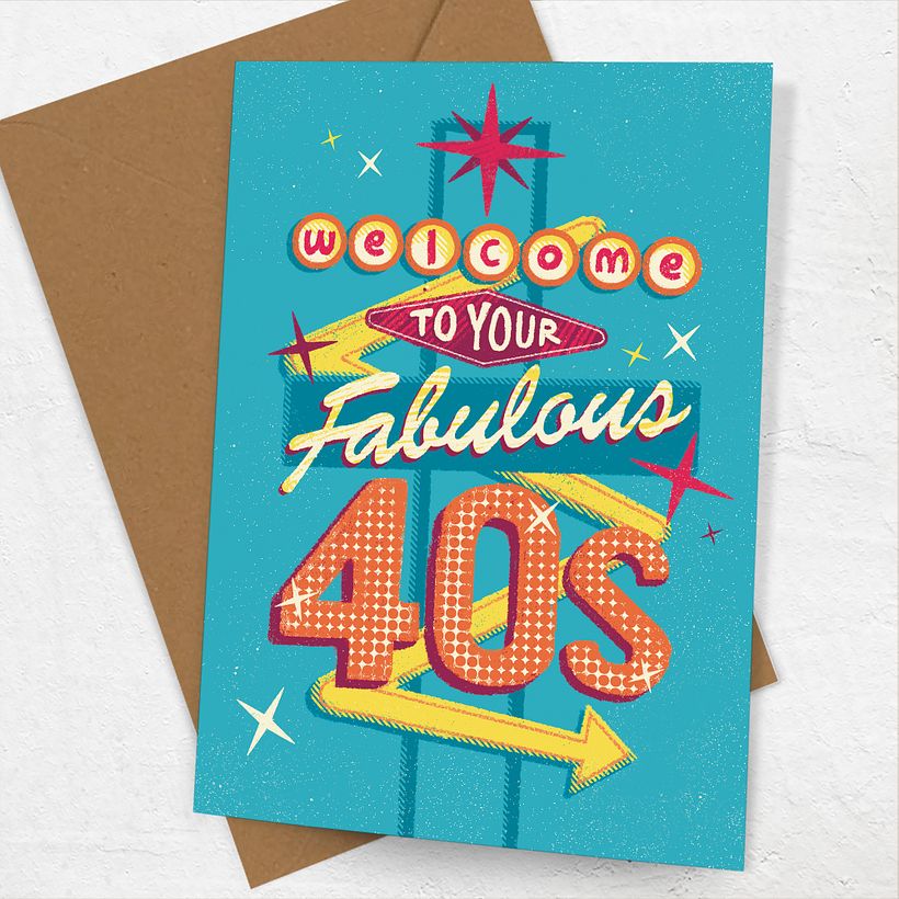 Fabulous 40s Greeting Card Design 2