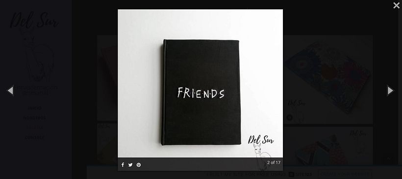 Diseño de página web básico para un trabajo práctico y utilice mi emprendimiento de encuadernación artesanal 2