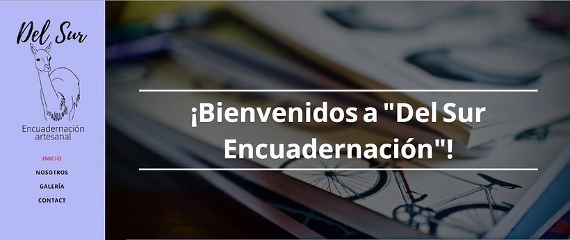 Diseño de página web básico para un trabajo práctico y utilice mi emprendimiento de encuadernación artesanal 5