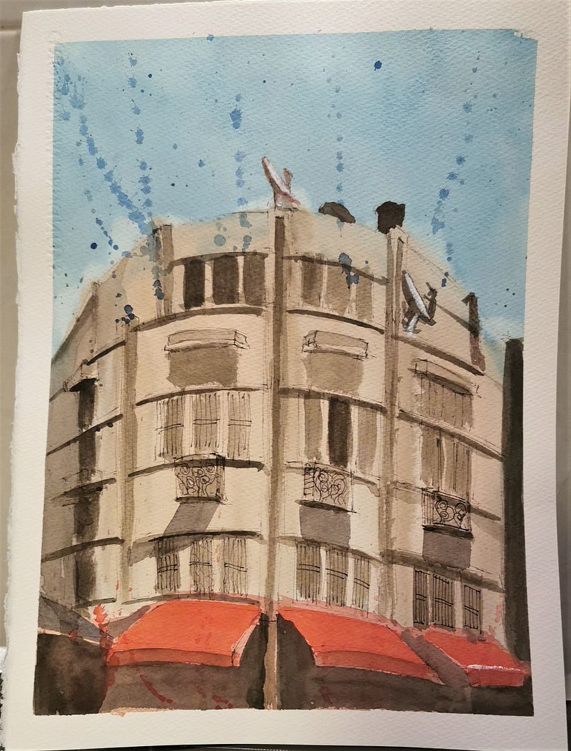 My project in Architectural Sketching with Watercolor and Ink course 1