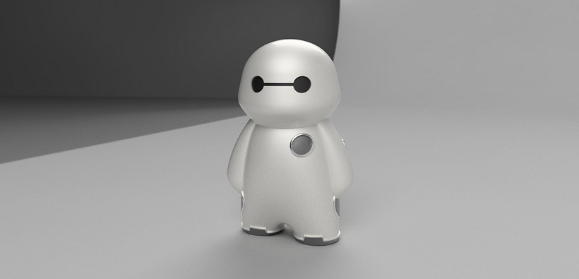 Utilice al FillaFella como mi canvas 3D para recrear a Baymax de Big Hero 6.