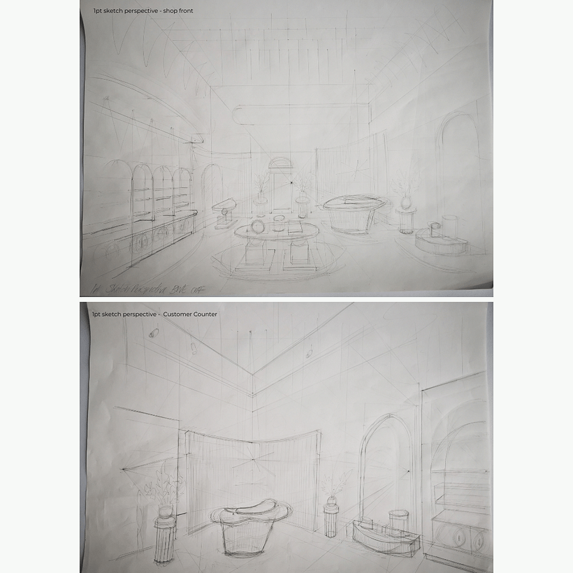 Page 12 - Hand drawn visuals in pencil (2 of 2)