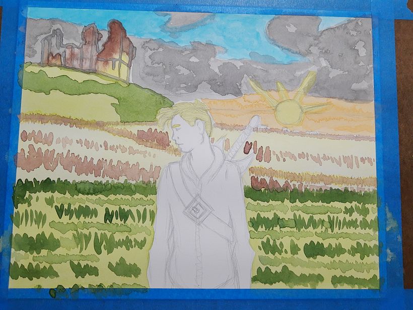 Pintura en primer plano.