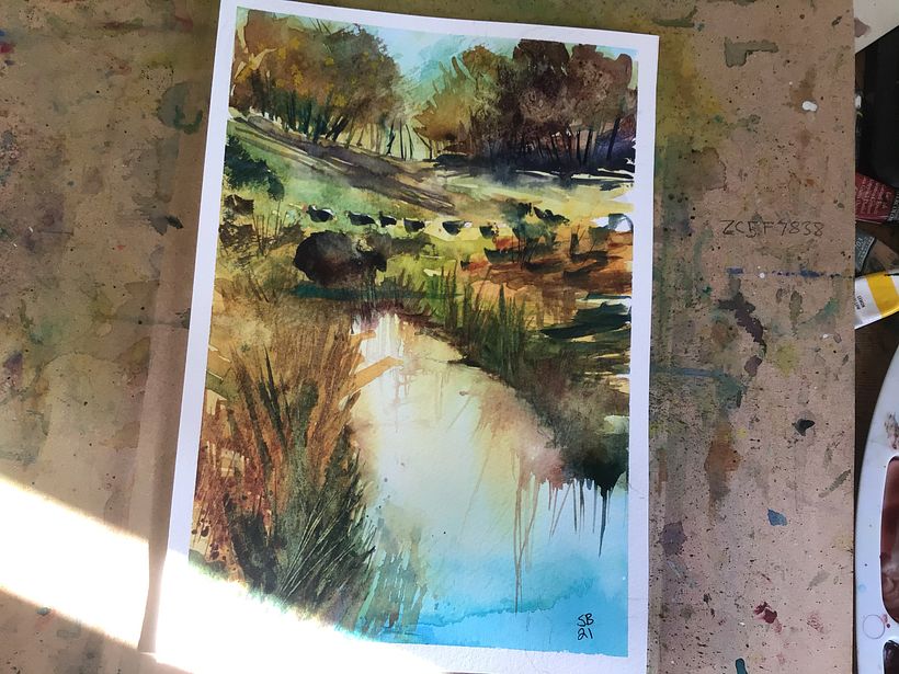 My project in Natural Landscapes in Watercolor course 2