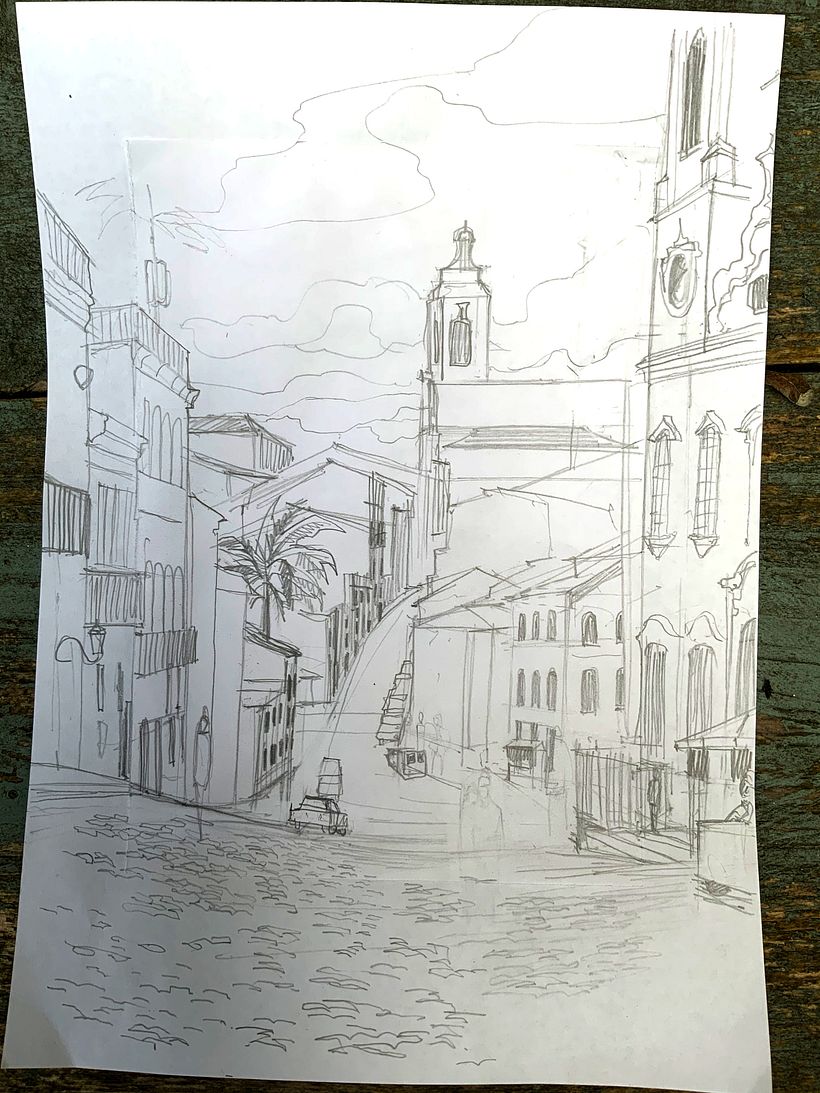 and the whole sketching process that I like to do on paper.
