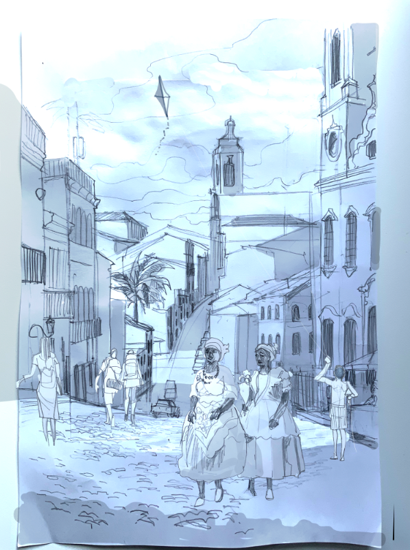 I'll take you through layering analogue sketches digitally. 
