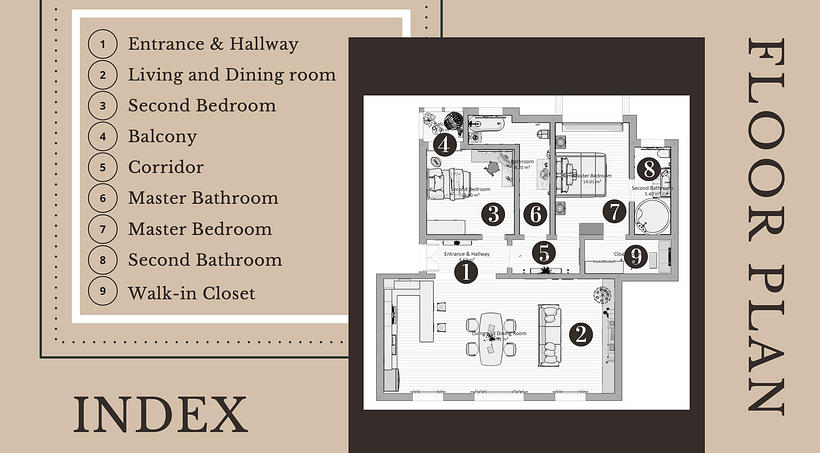 Ristrutturazione di un trilocale con progetto di interior design 1