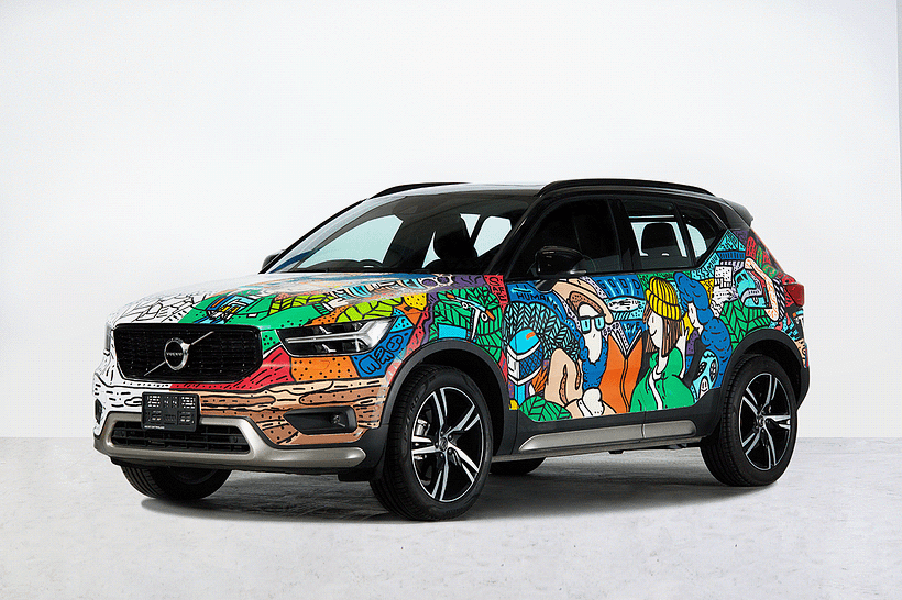 Volvo Art on Car 1