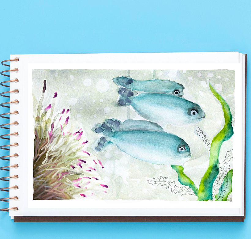My project in Marine Universe Illustration in Watercolor course 2