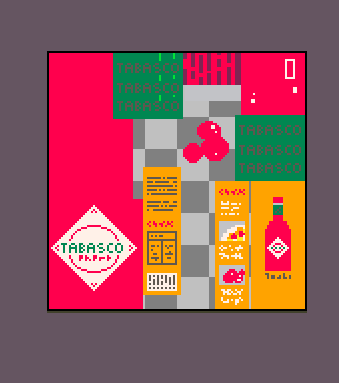 Hot sauce texture on Aseprite.