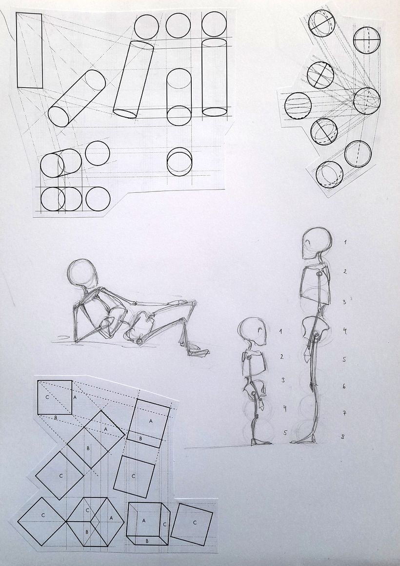 My project in Figure Drawing for Beginners course 1