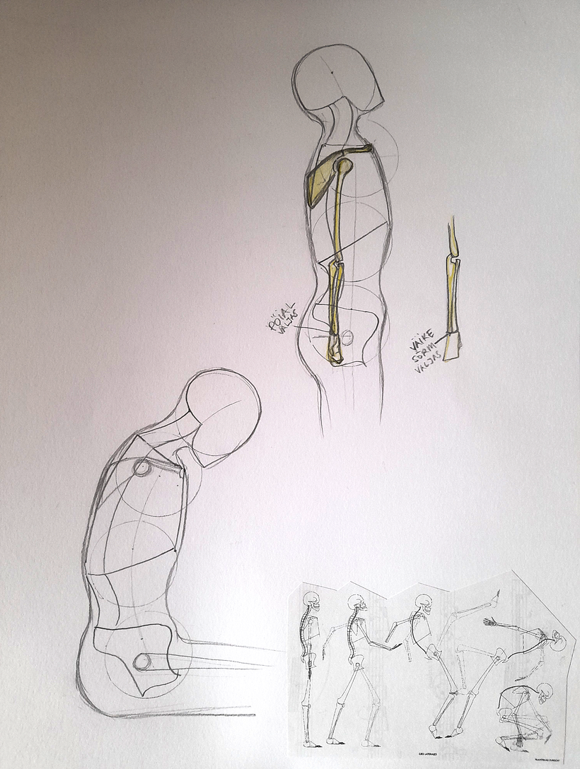 My project in Figure Drawing for Beginners course 3