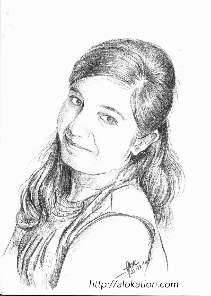 Pencil portrait of a dear friend