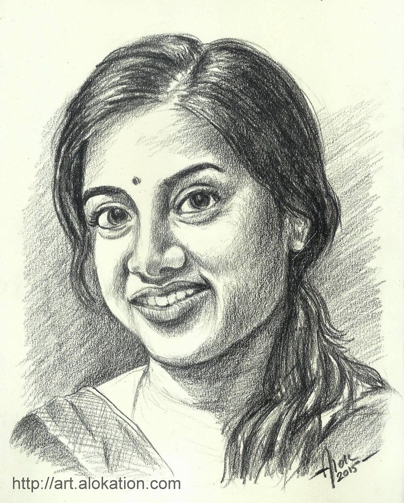 Pencil portrait of a dear friend