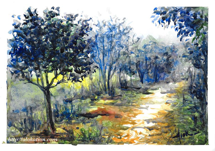 A pathway in a village