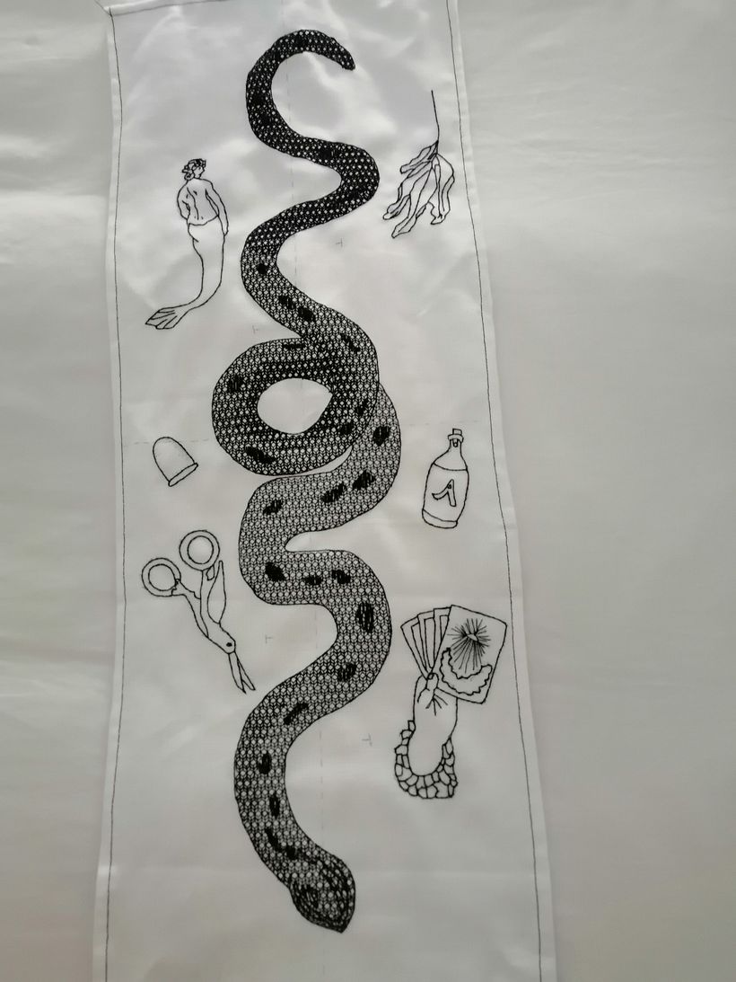 Mi Proyecto del curso: Introducción al bordado en blackwork 16