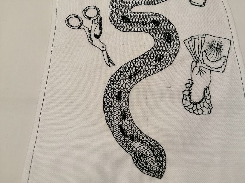 Mi Proyecto del curso: Introducción al bordado en blackwork 17