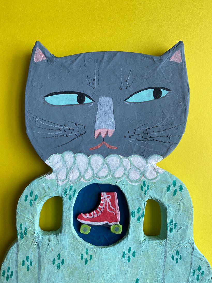 My project in Paper Mache for Beginners: Sculpt a Colorful Character course 3