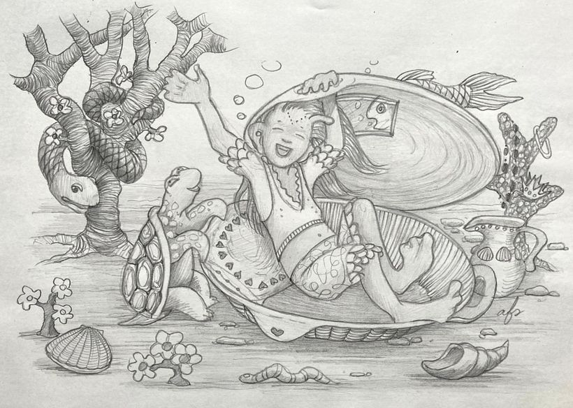 My project in Artistic Illustration Techniques with Graphite Pencils course 1