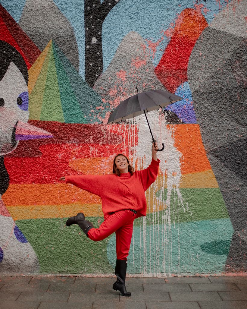 Clara e a arte de rua de Madrid 