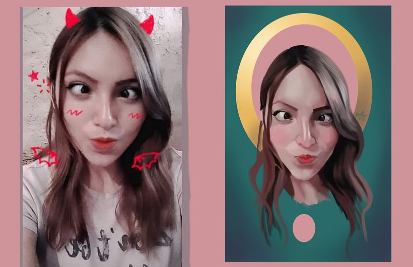 Práctica de retrato en Sketchbook 